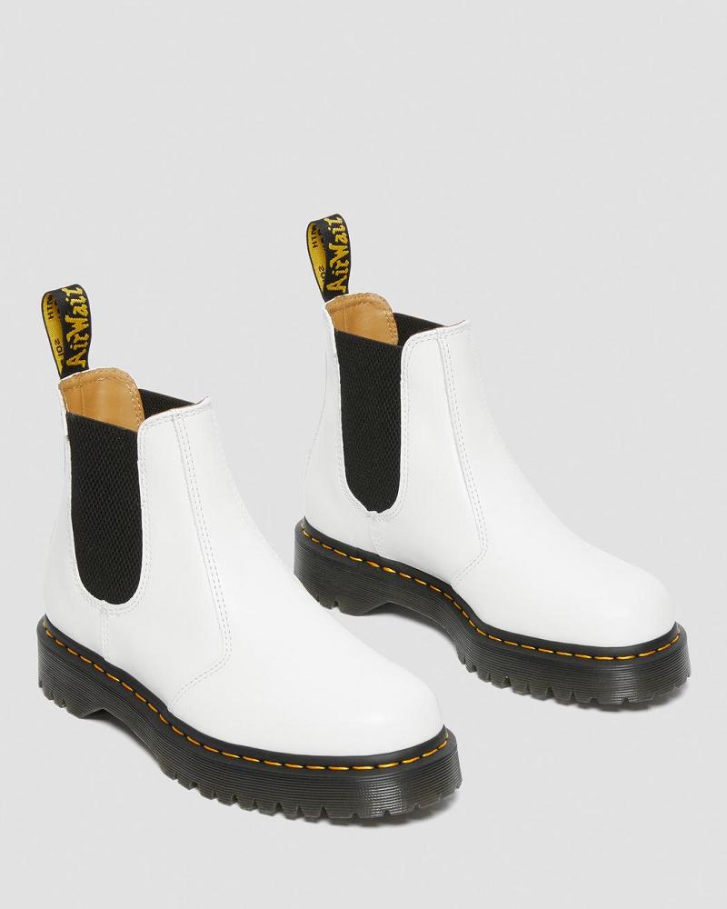 Botines Chelsea Dr Martens 2976 Bex Smooth Cuero Hombre Blancos | MX 325MQZ